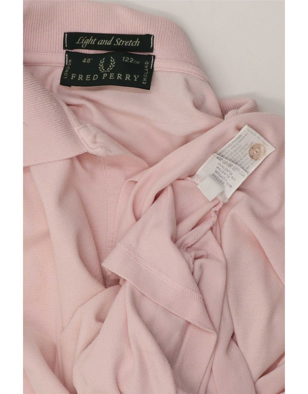 Polo da uomo Fred Perry in cotone a righe grandi rosa