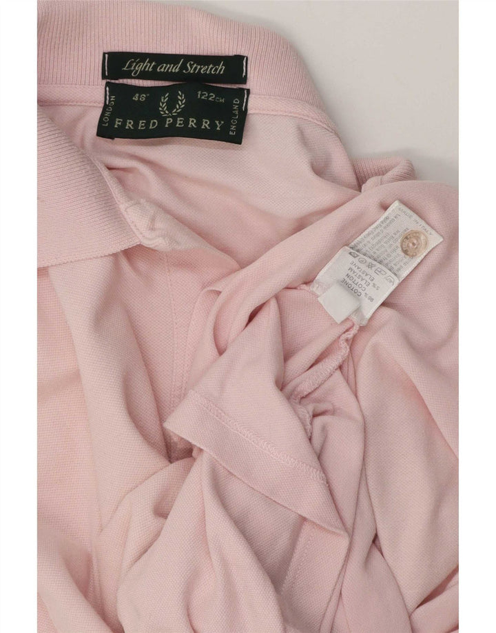 Polo da uomo Fred Perry in cotone a righe grandi rosa