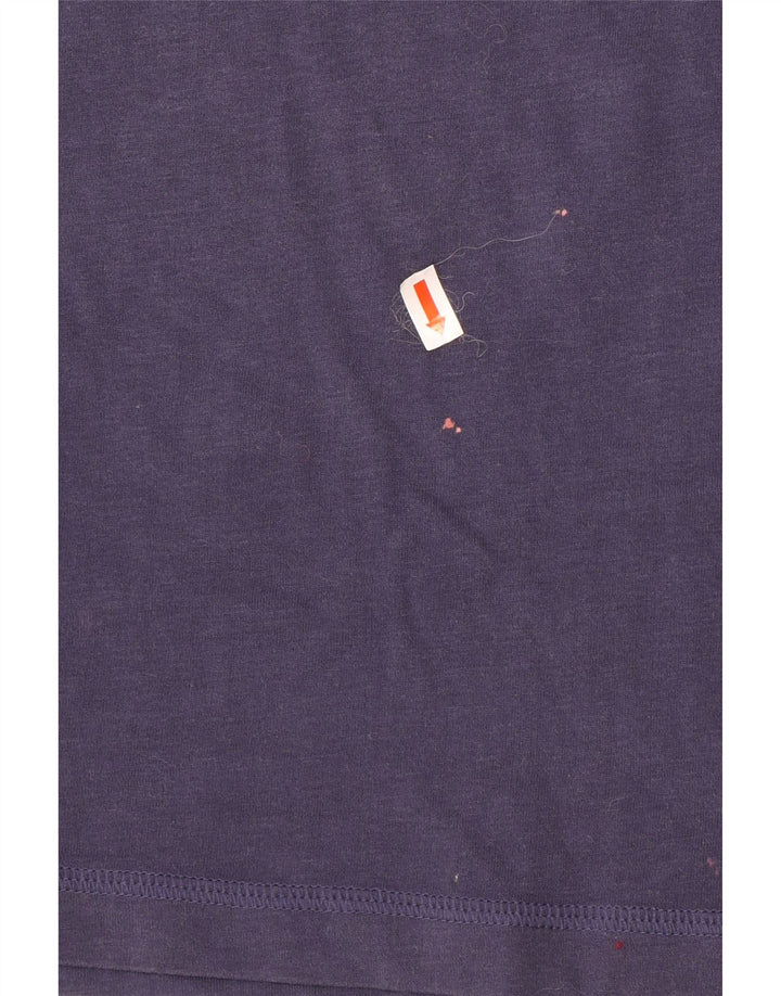T-shirt grafica da uomo Puma Top Small in cotone blu navy