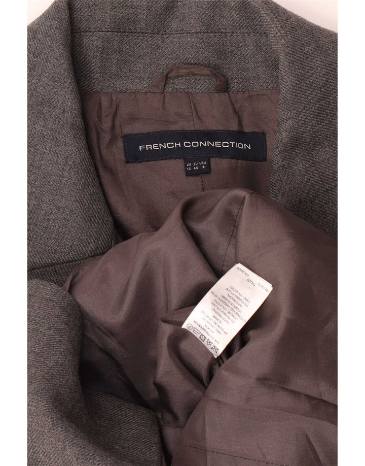 Cappotto doppiopetto militare da donna French Connection UK 12 Grigio medio