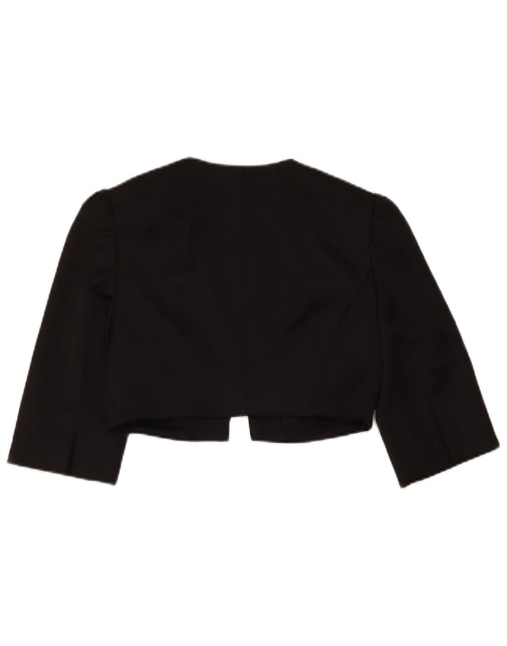 Giacca Bolero Coast da donna con maniche a 3/4 UK 8 piccola in poliestere nero