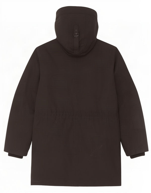 Cappotto giacca a vento con cappuccio da uomo Michael Kors UK 40 grande poliestere nero