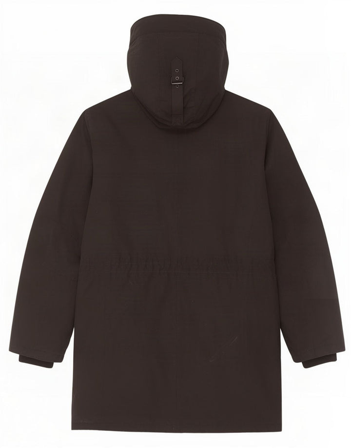 Cappotto giacca a vento con cappuccio da uomo Michael Kors UK 40 grande poliestere nero