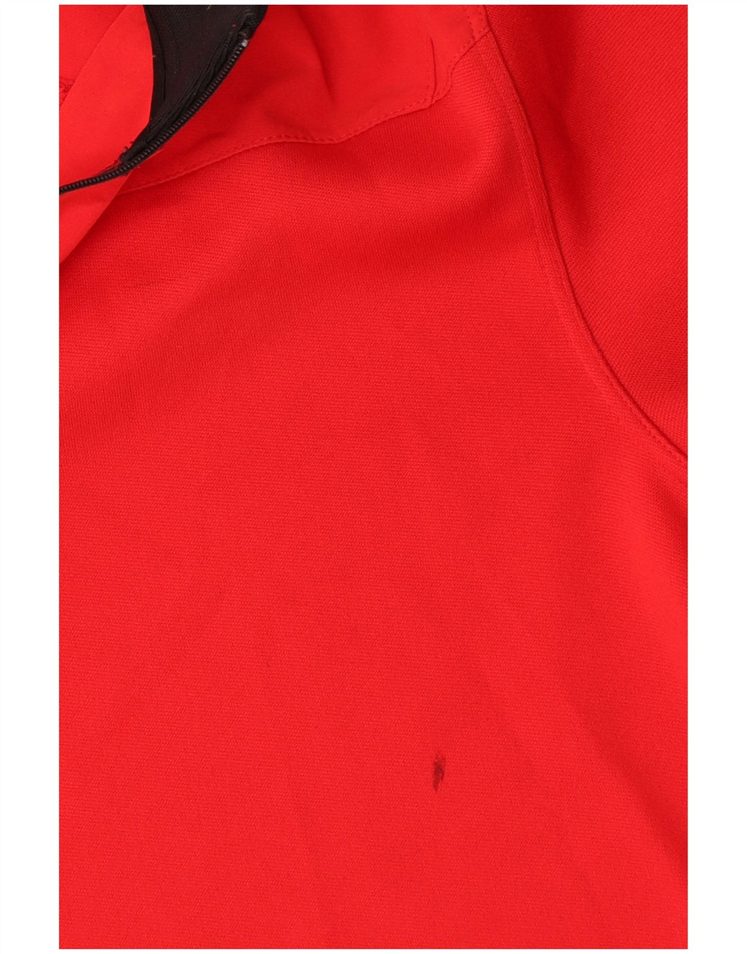 Nike Uomo Dri Fit Top con Zip al Collo Manica Lunga Piccolo Rosso Poliestere