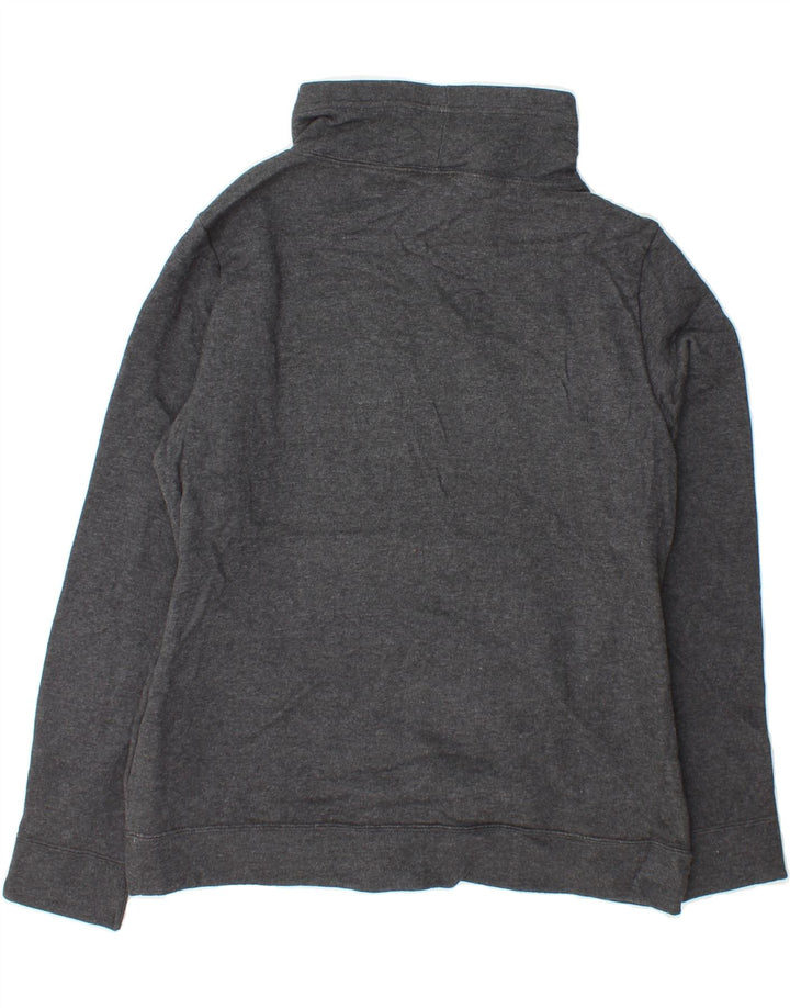 PUMA Womens Graphic Roll Neck Sweatshirt Jumper UK 14 Large Grey Cotton Vintage Puma and Second-Hand Puma from Messina Hembry 