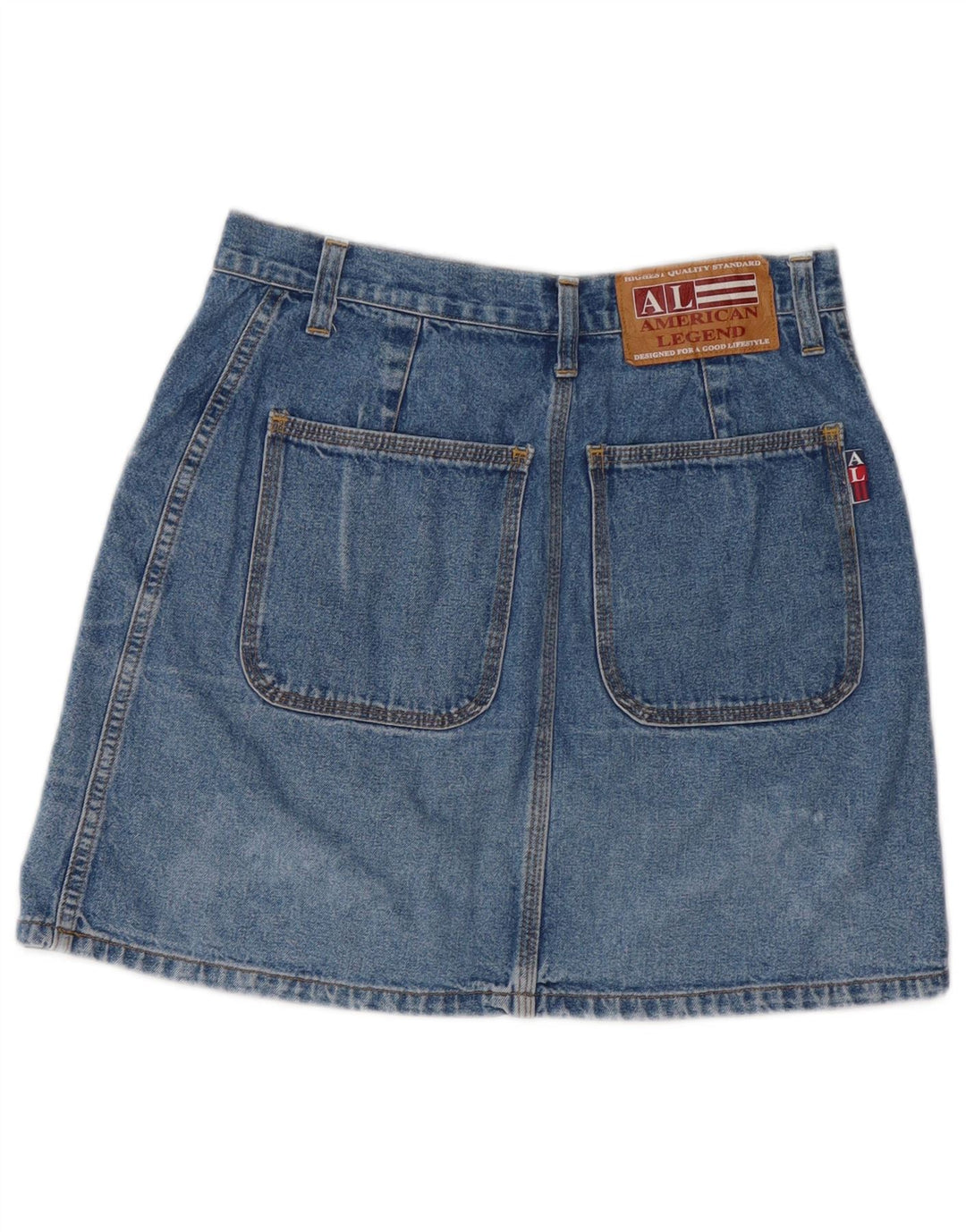AMERICAN LEGEND Gonna in denim da donna IT 42 Media W28 Blu Cotone