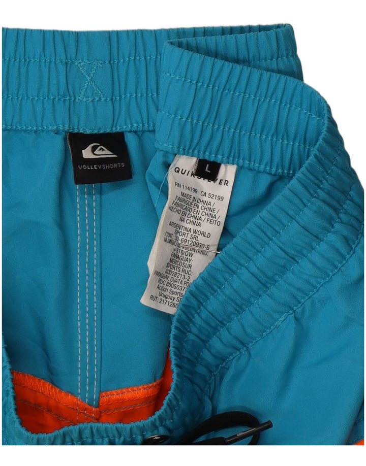 QUIKSILVER Pantaloncini da bagno da uomo Grandi in poliestere color block multicolore