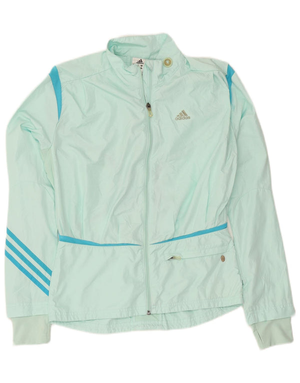 Giacca da tuta da donna Adidas UK 12 Sport in poliestere verde medio