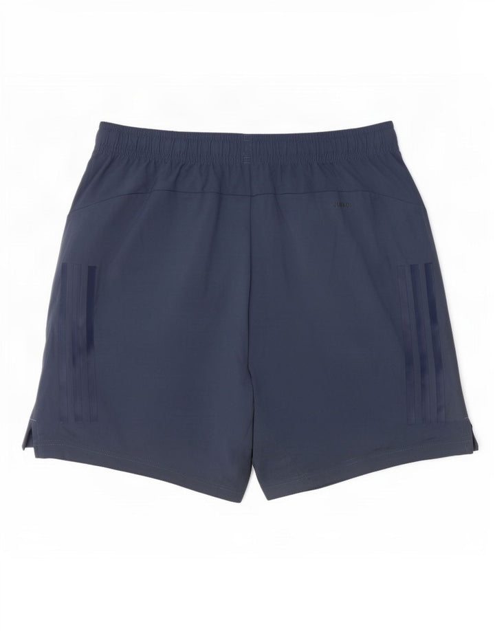 Pantaloncini sportivi Adidas da donna Climacool UK 12 medio blu navy poliestere