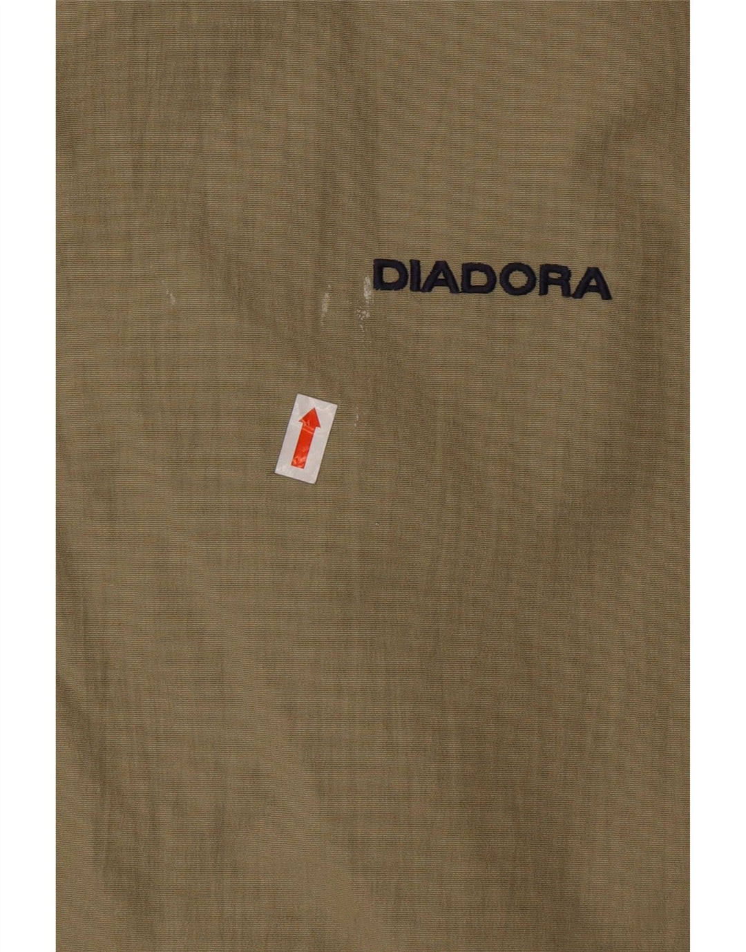 DIADORA Giacca antipioggia da uomo vestibilità ampia UK 40 Large Beige Poliammide