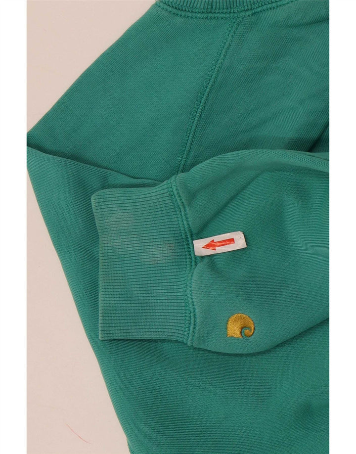 Felpa oversize da donna Carhartt UK 10 piccola in cotone verde