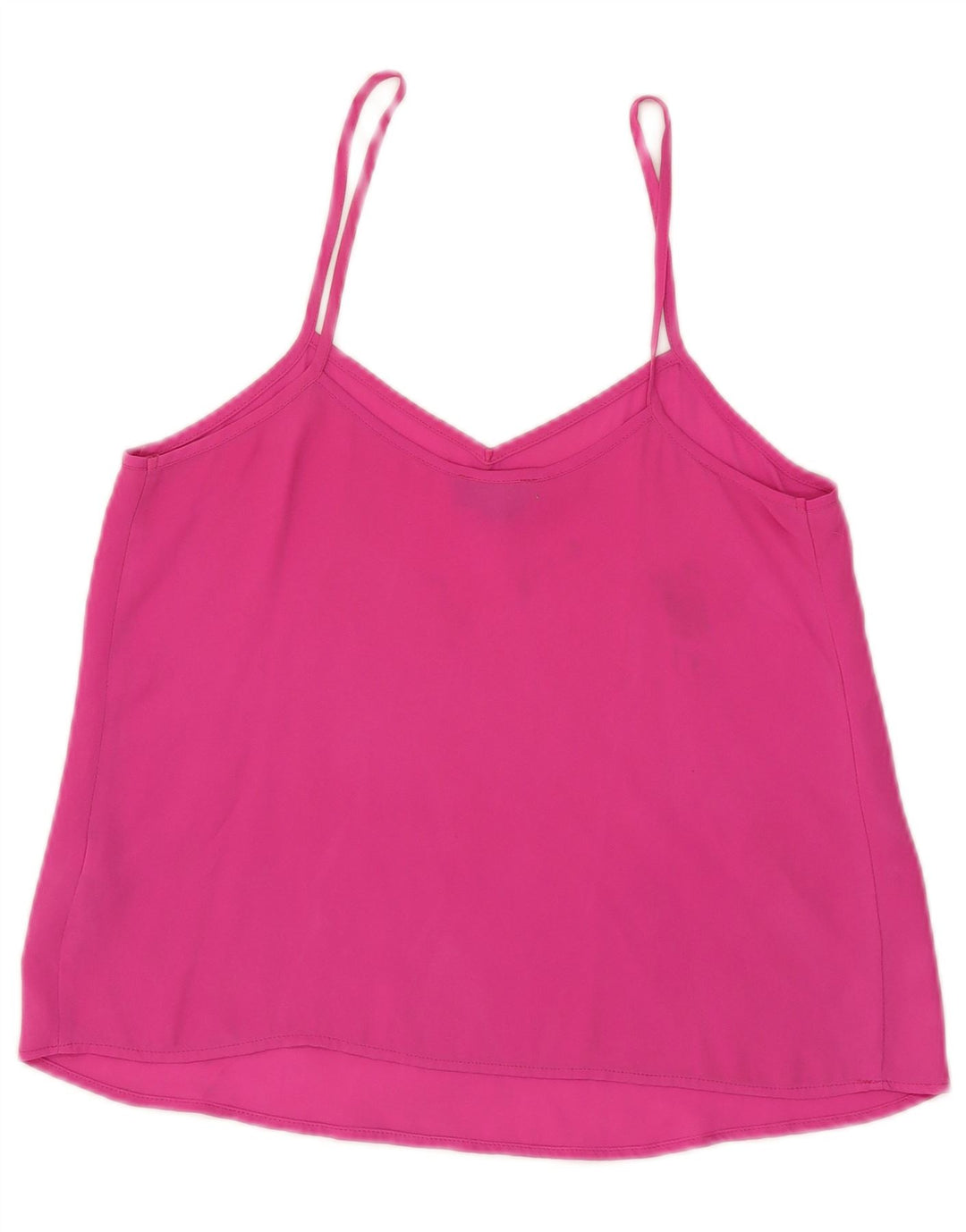 Topshop Donna Cami Top UK 8 Small Rosa Poliestere