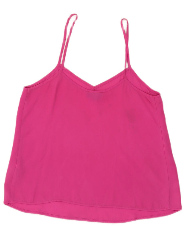 Topshop Womens Cami Top UK 8 Small  Pink Polyester