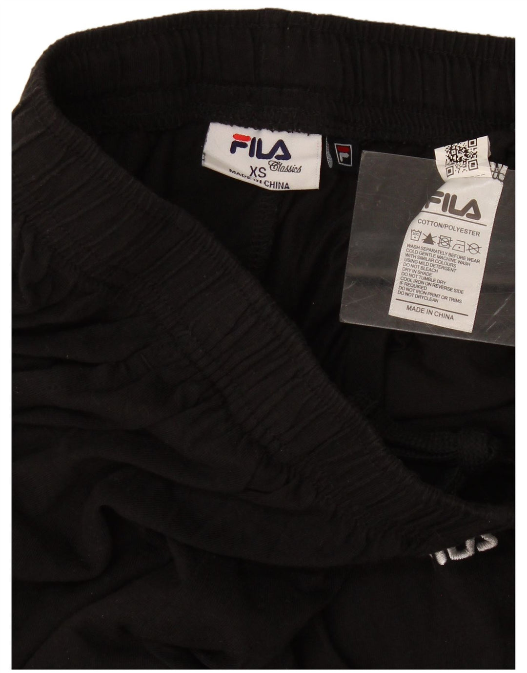 Pantaloni da tuta da uomo Fila XS in cotone nero