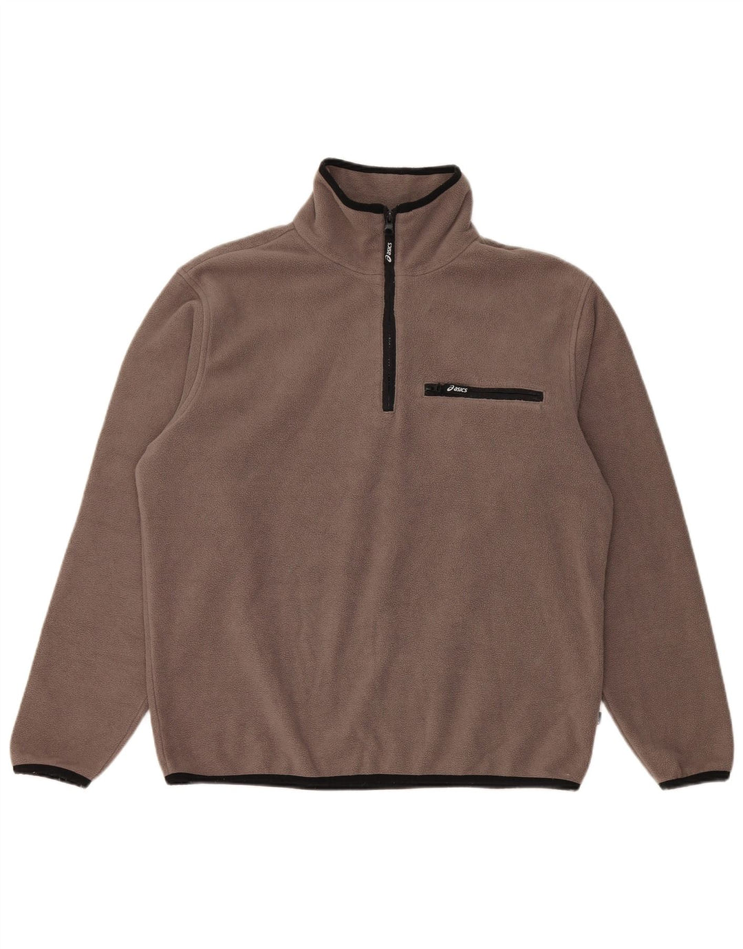 Maglione in pile da uomo Asics marrone medio poliestere