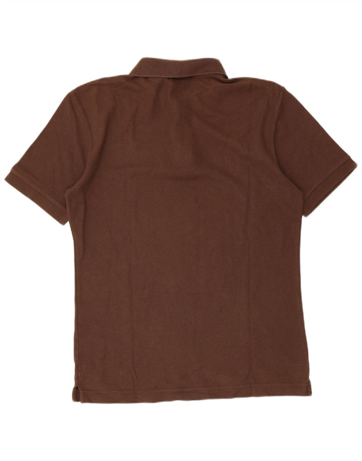 Polo da uomo Fila in cotone marrone medio