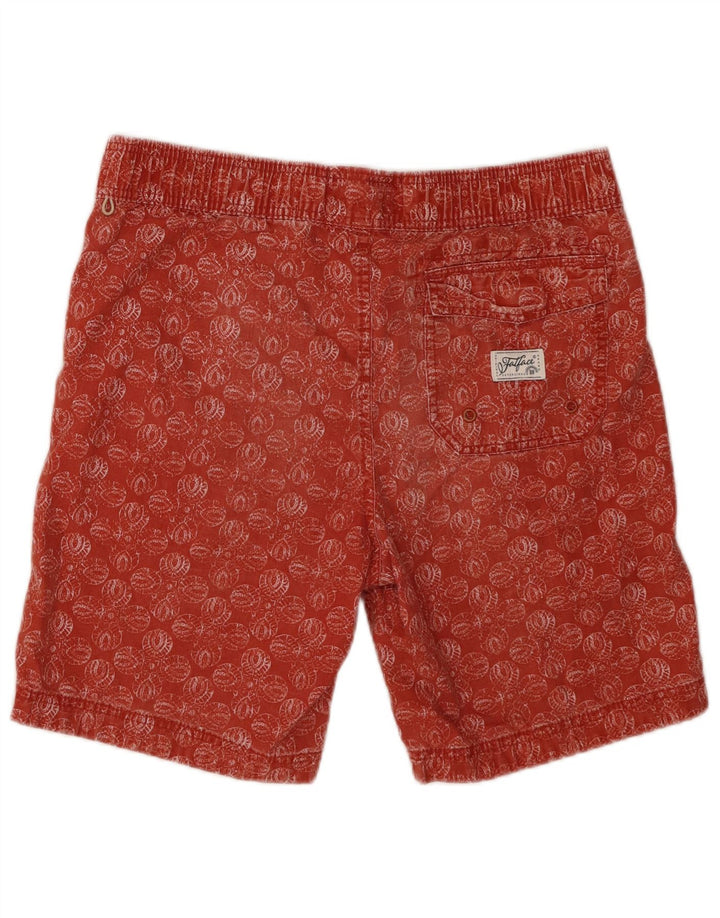 Pantaloncini da bagno da uomo Fat Face Cotone floreale arancione medio