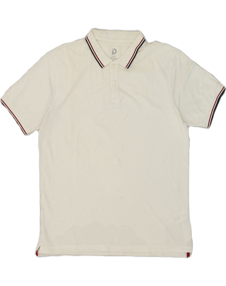 DACK'S Mens Polo Shirt 2XL White Cotton | Vintage Dack's | Thrift | Second-Hand Dack's | Used Clothing | Messina Hembry 
