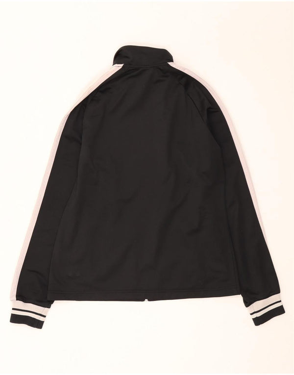 Giacca da tuta da donna Asics UK 14 Large Nero Colourblock Poliestere