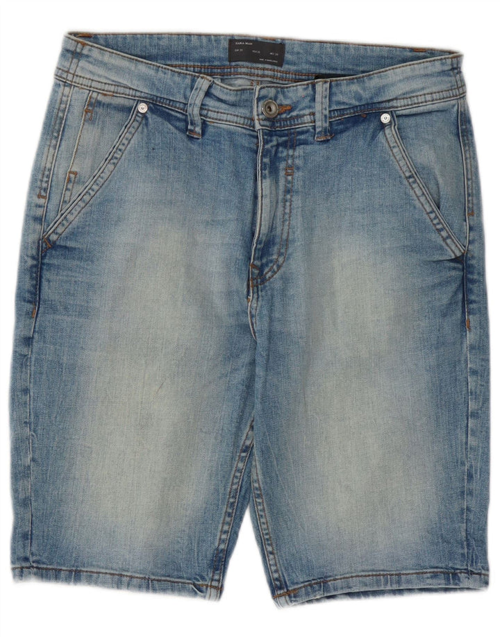 Pantaloncini di jeans da uomo Zara EU 38 piccoli W30 cotone blu