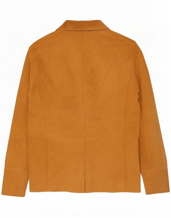Giacca da uomo in pelle scamosciata Basile IT 52 XL in pelle beige
