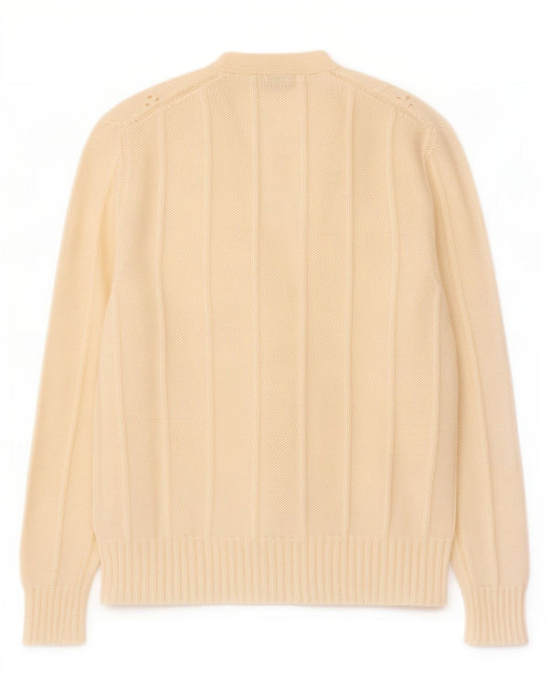 Maglione cardigan da donna vintage UK 14 Mohair bianco sporco medio