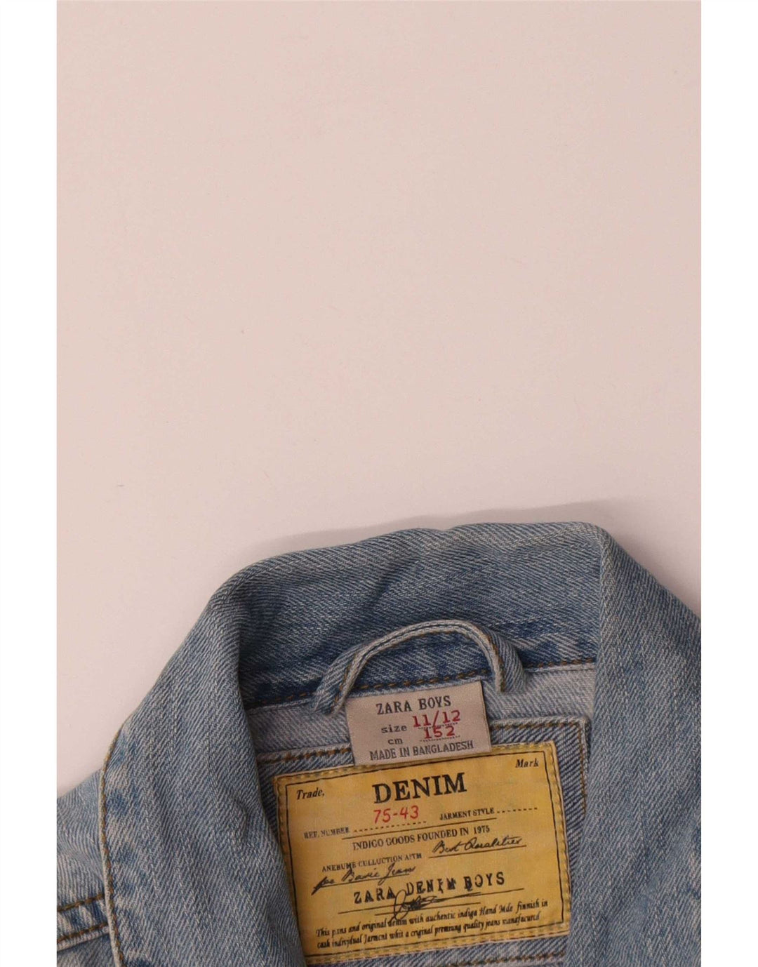 Giacca di jeans Zara per ragazzi 11-12 anni Blu