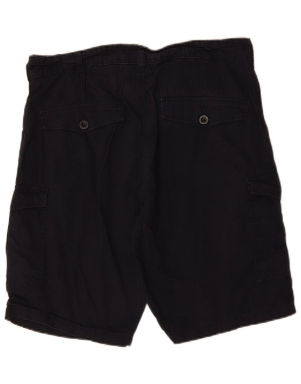 Pantaloncini cargo da uomo Mountain Warehouse W34 Large in cotone blu navy