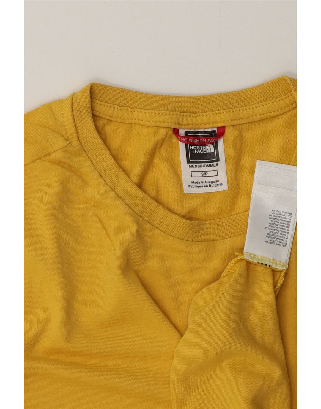 T-shirt da uomo The North Face Top Small in cotone giallo