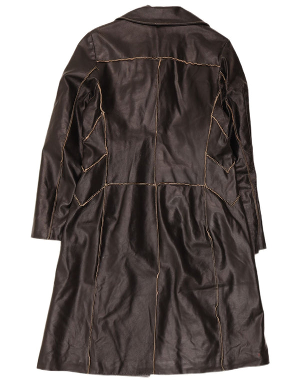 Trench Donna In Pelle Conbipel IT 42 Medio Nero