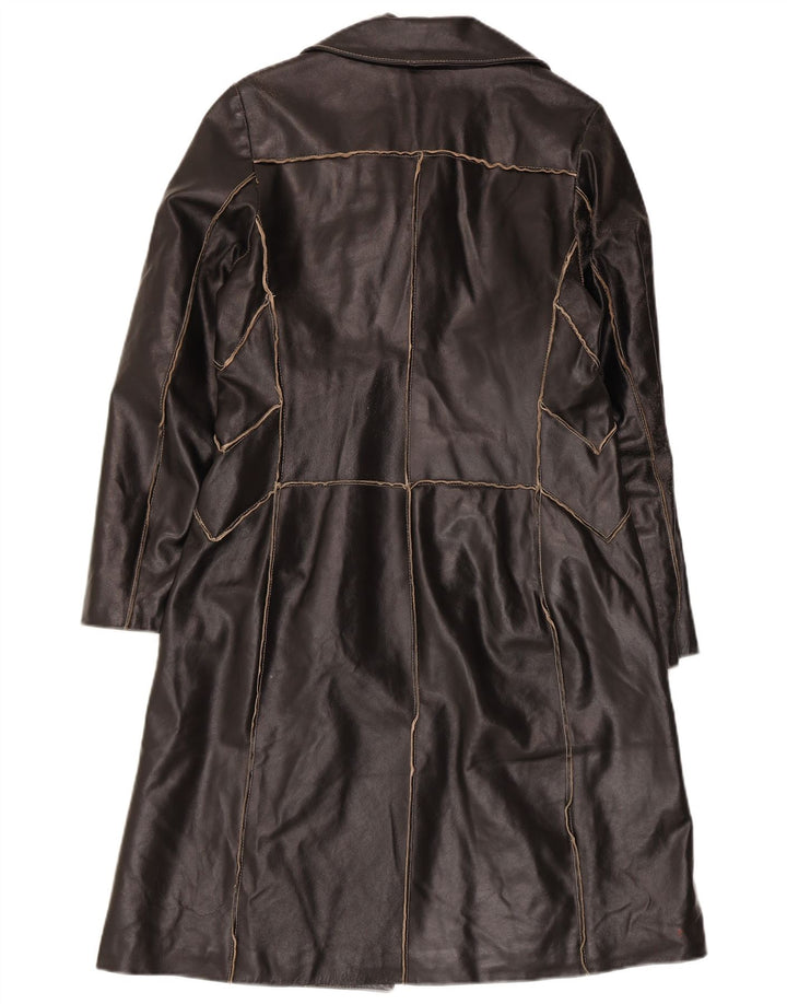 Trench Donna In Pelle Conbipel IT 42 Medio Nero