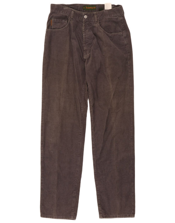 Pantaloni dritti in velluto a coste da uomo Timberland W33 L32 in cotone grigio
