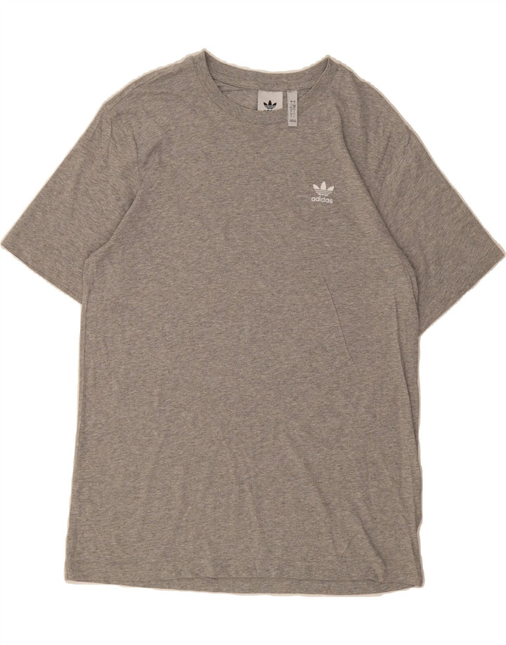 ADIDAS Mens T-Shirt Top Large Grey Cotton Vintage Adidas and Second-Hand Adidas from Messina Hembry 