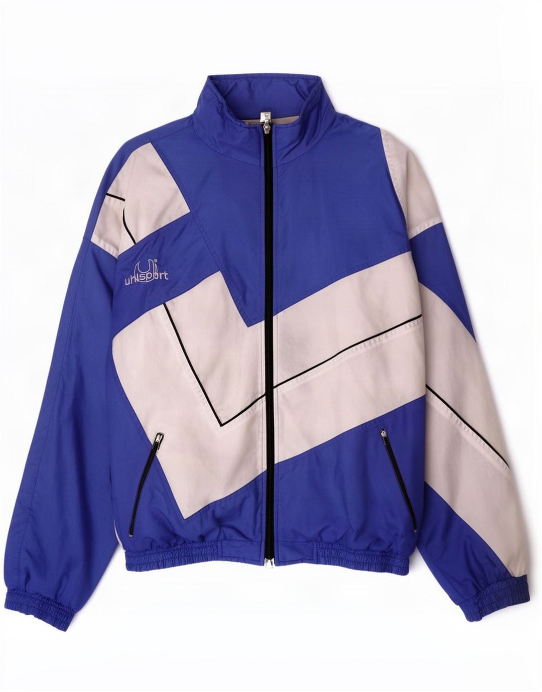 Giacca da ginnastica da uomo Uhlsport piccola blu color block
