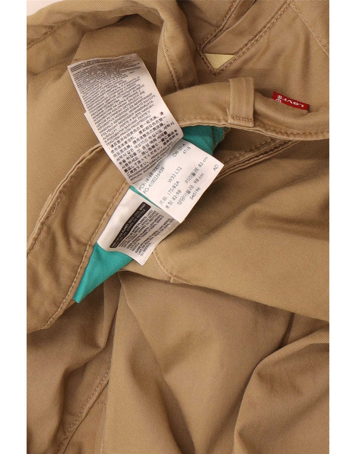 Pantaloni chino slim da uomo Levi's W32 L32 in cotone beige