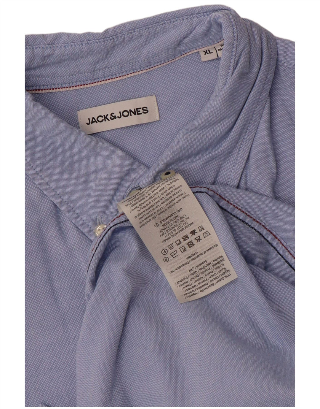 Camicia da uomo Jack & Jones XL in cotone blu