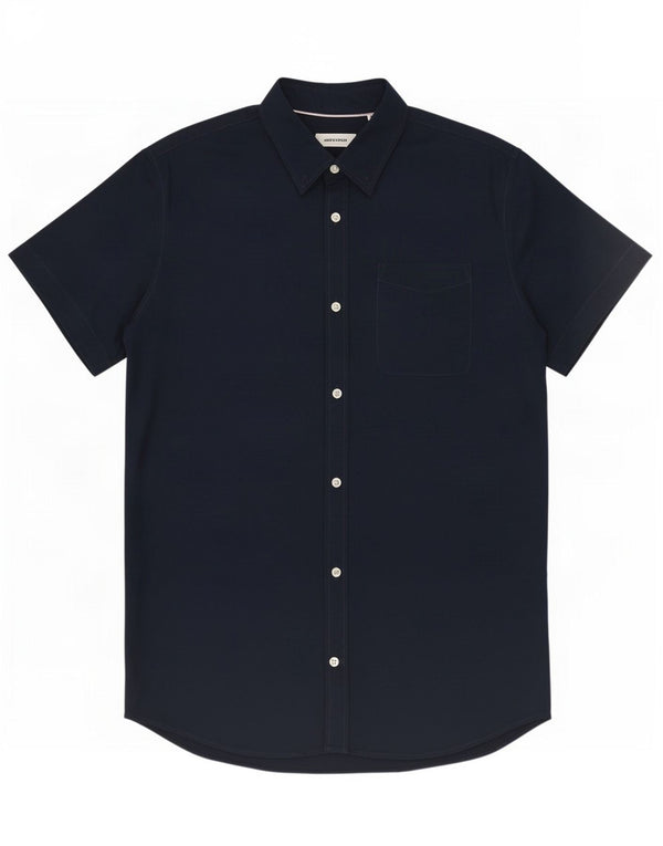 Jack & Jones Camicia a maniche corte da uomo grande blu navy in cotone