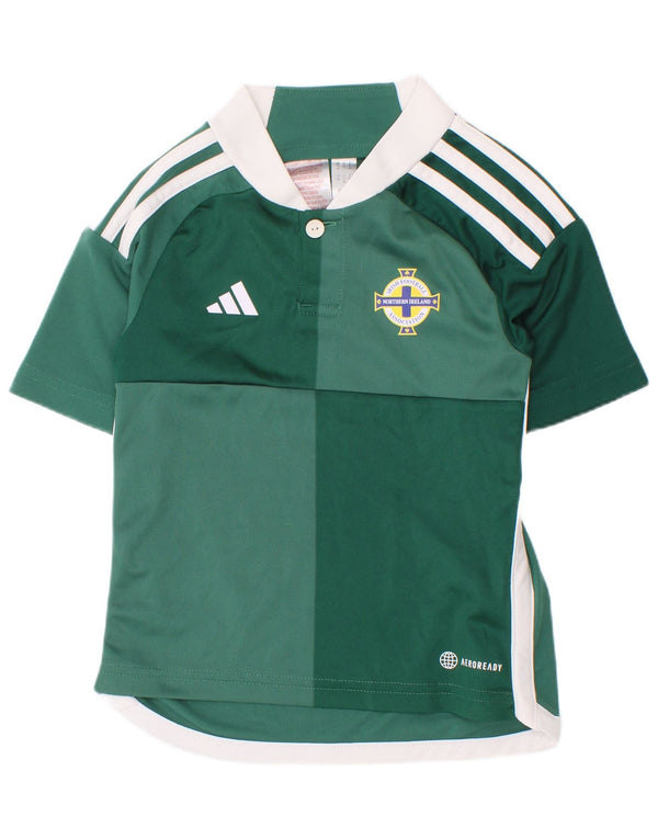 Maglietta Adidas da ragazzo per le scuole dell'Irlanda del Nord, 3-4 anni, verde