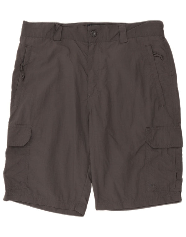 Pantaloncini cargo da uomo Mountain Warehouse W34 Large Grigi in poliammide