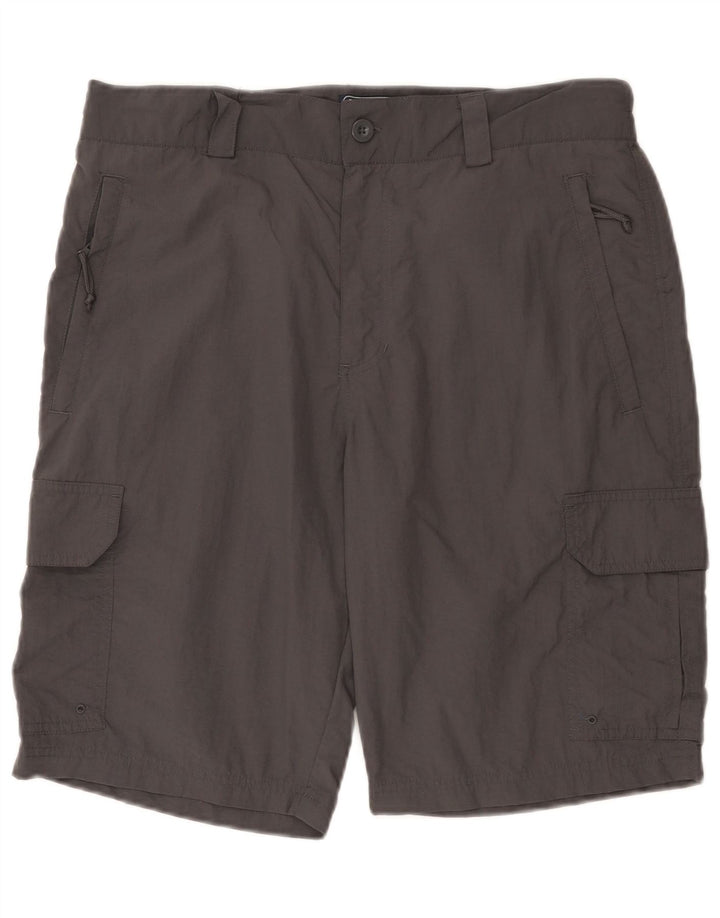 Pantaloncini cargo da uomo Mountain Warehouse W34 Large Grigi in poliammide