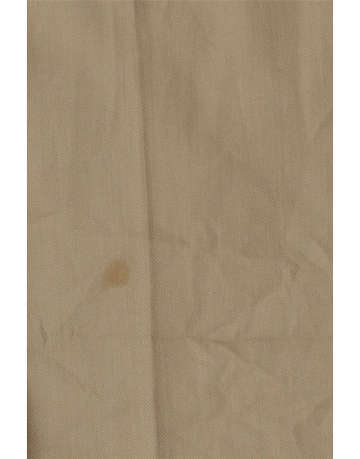 Pantaloni da abito con pegging da uomo Marks & Spencer W36 L31 Poliestere beige