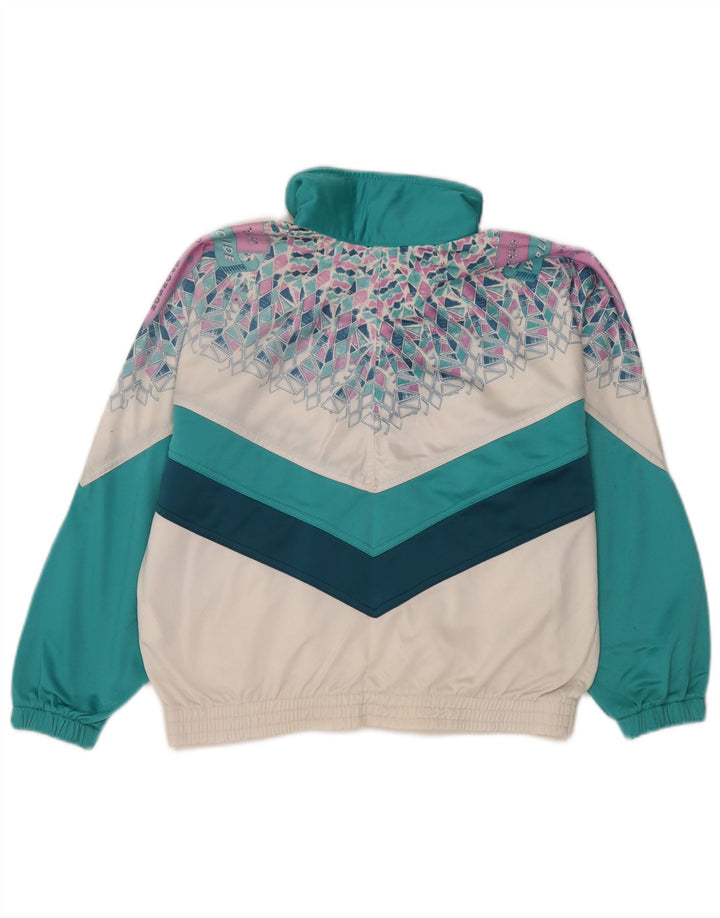 Giacca da ginnastica grafica da uomo Ellesse XS verde geometrica retrò