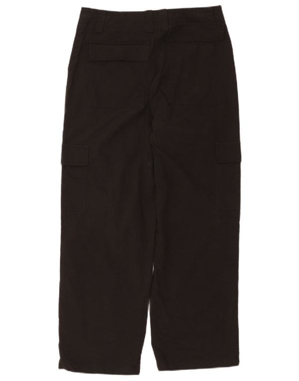 Pantaloni corti cargo dritti da donna Zara piccoli W26 L25 cotone nero