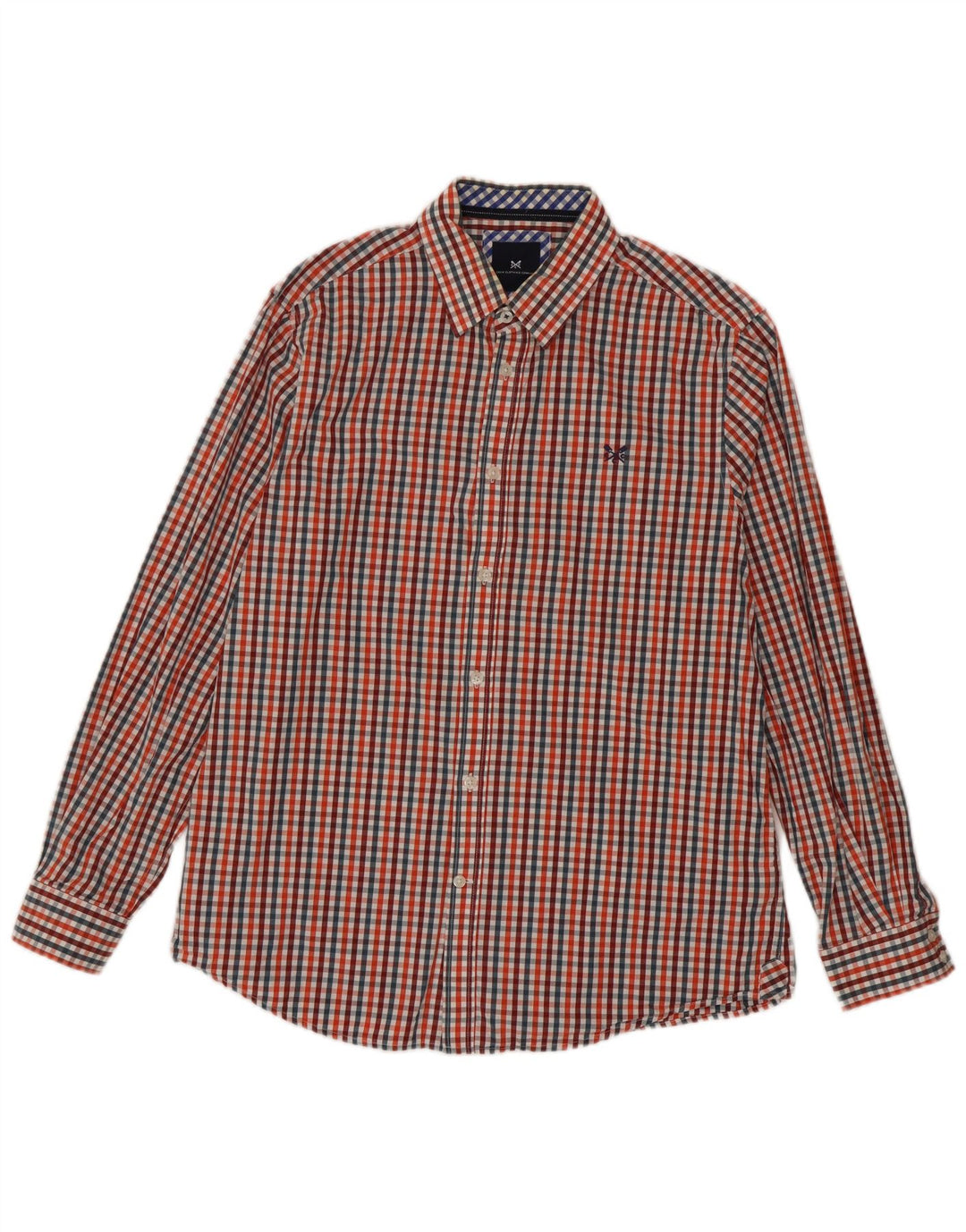 Crew Clothing Camicia da uomo dalla vestibilità classica, grande, in cotone a quadretti multicolore