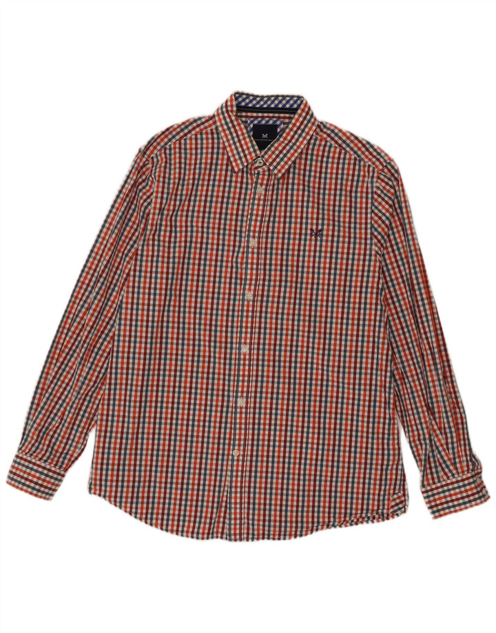 Crew Clothing Camicia da uomo dalla vestibilità classica, grande, in cotone a quadretti multicolore