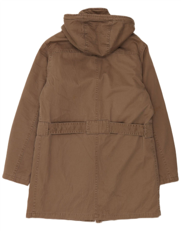 Parka da uomo con cappuccio BENETTON IT 48 Poliestere Marrone Medio