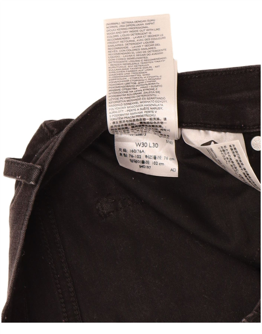 Jeans Levi's Curvy Bootcut da donna W30 L26 cotone nero