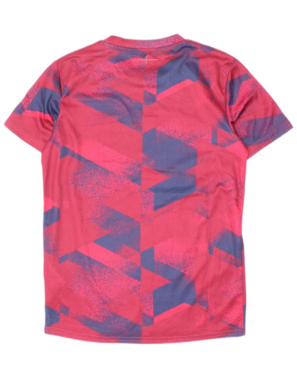 T-shirt grafica da bambino Umbro Top 11-12 anni Poliestere geometrico bordeaux
