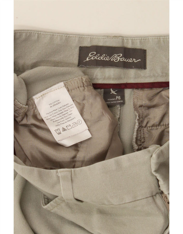 EDDIE BAUER Womens Curvy Fit Casual Trousers US 6 Medium W30 L26 Grey Vintage Eddie Bauer and Second-Hand Eddie Bauer from Messina Hembry 