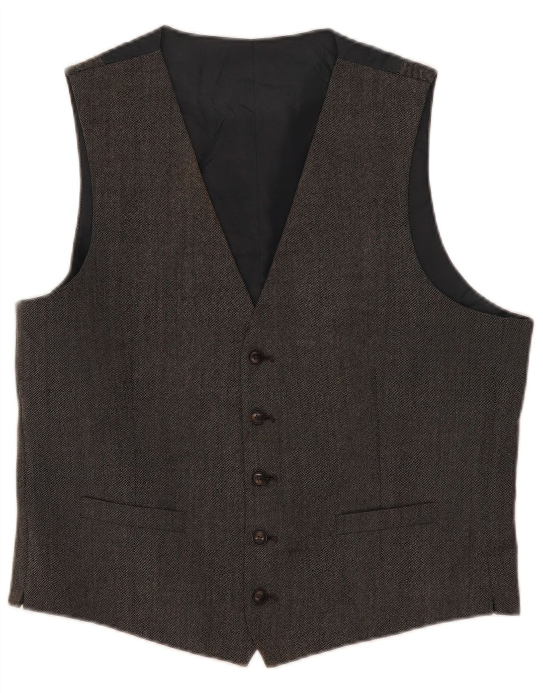 Gilet da uomo Marks & Spencer grande in lana grigia